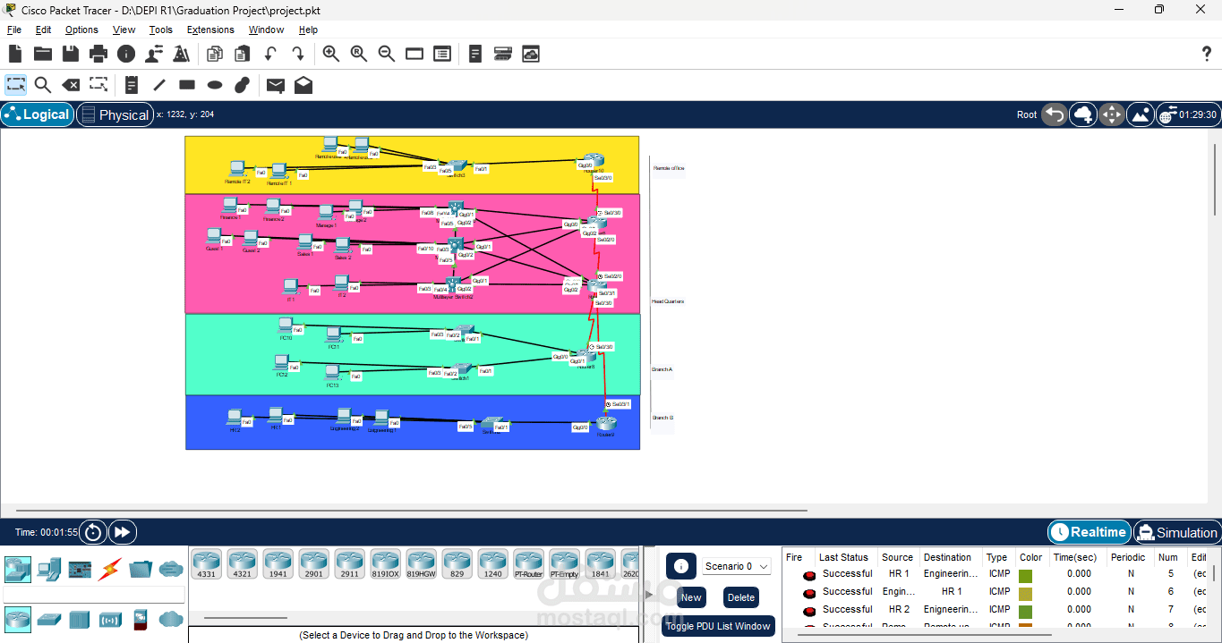 Infrastructure-Network-Design-in-Cisco-Packet-Tracer