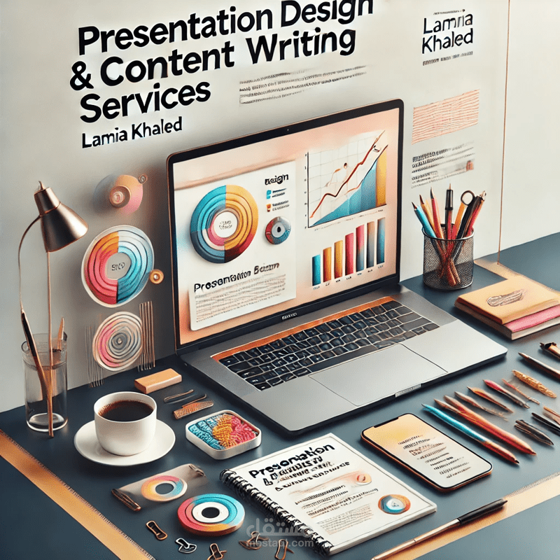 تصميم عروض تقديمية و كتابة محتوى