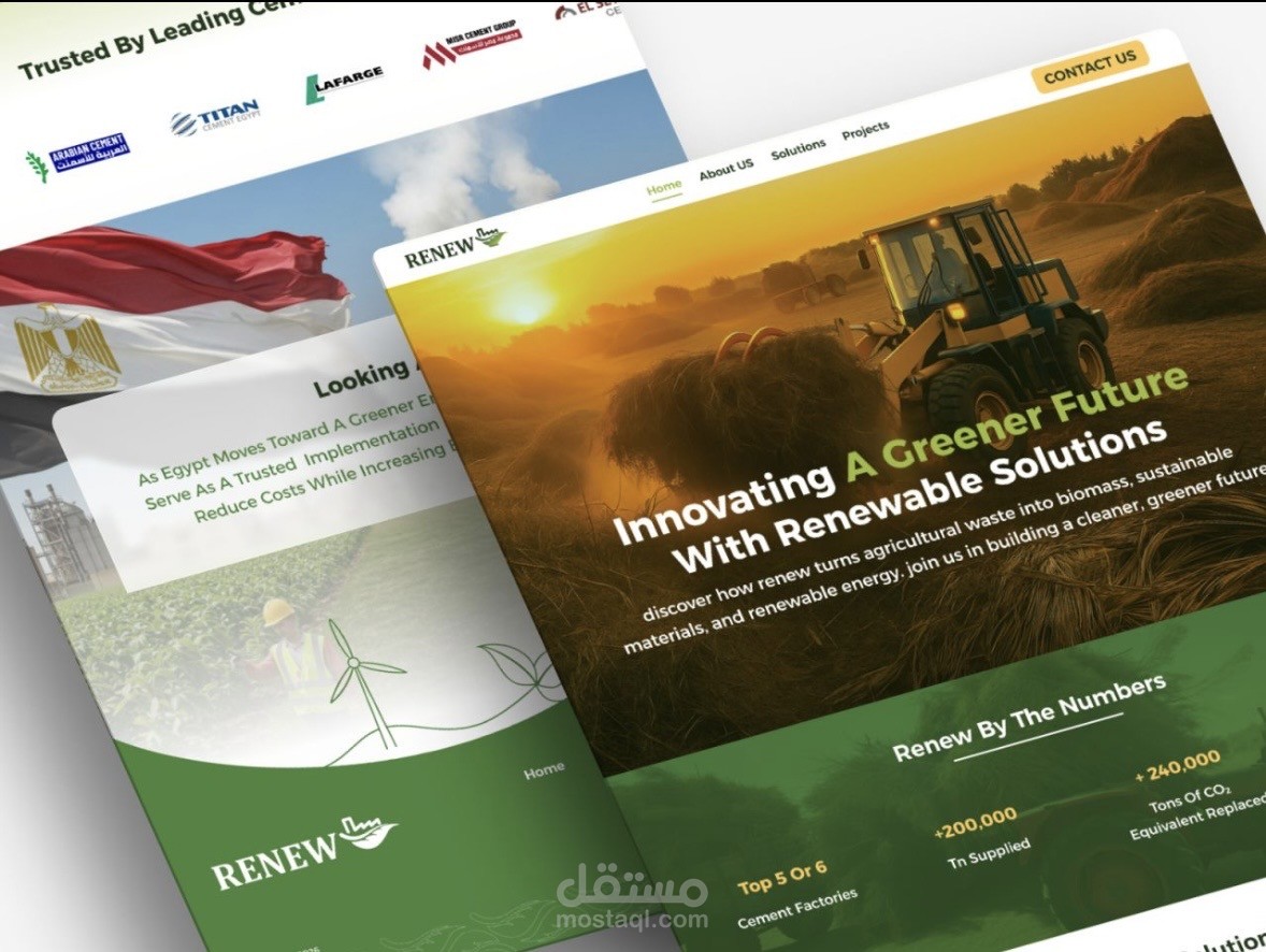 تصميم موقع Renew