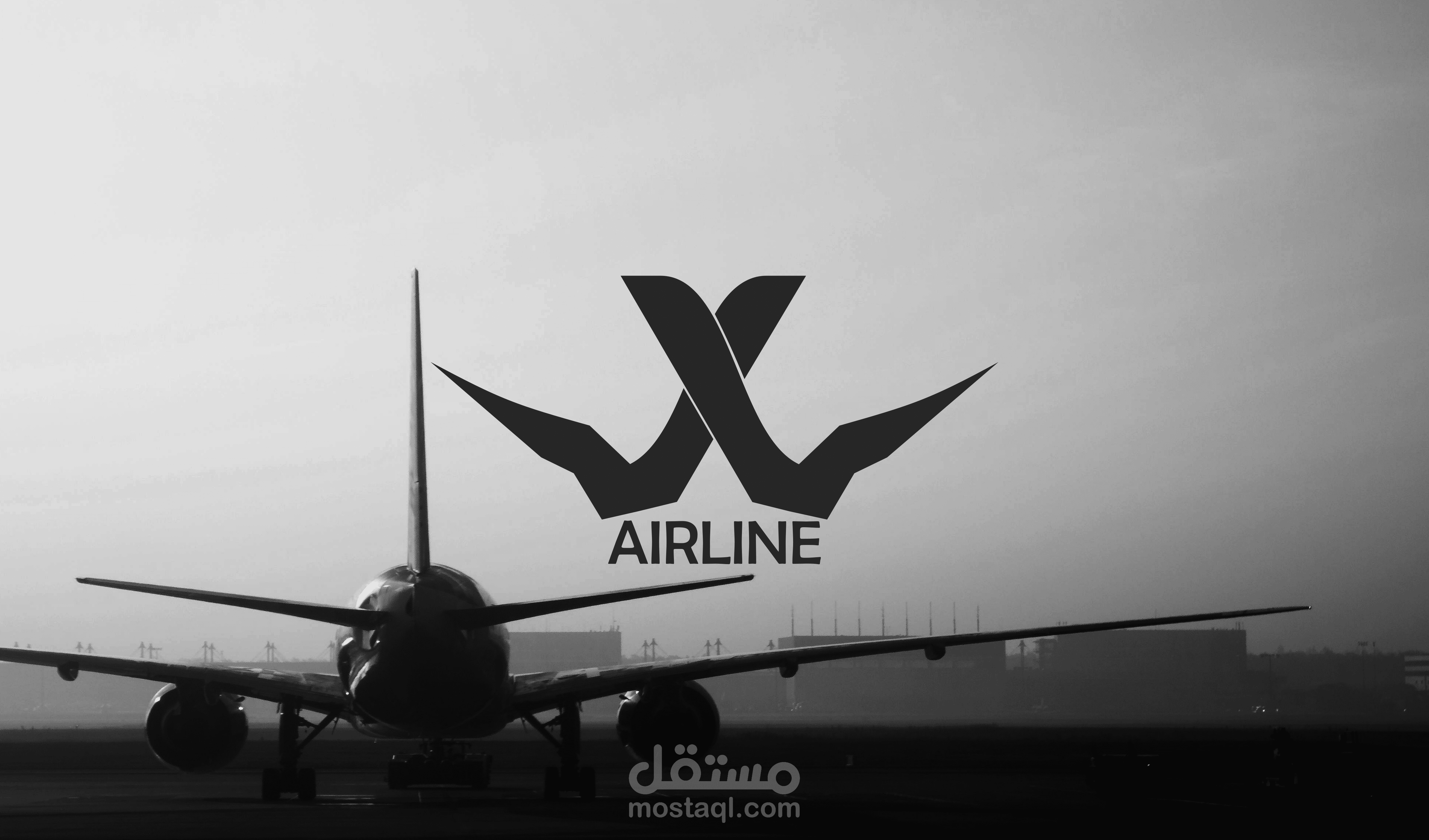 شعار لشركة طيران "X"