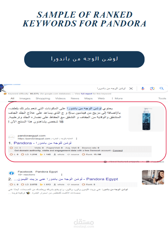 أخصائي تحسين محركات البحث (SEO)  ل Pandora