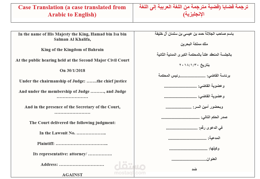 Case Translation