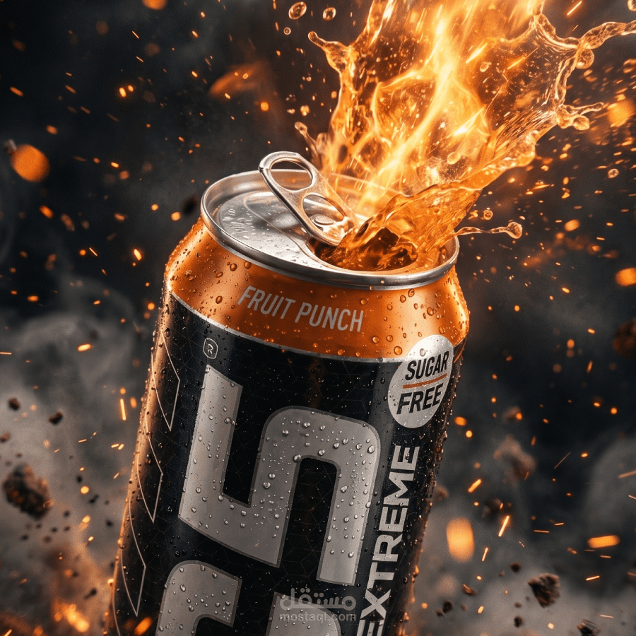 إعلان منتج مشروب C5 بالذكاء الاصطناعي