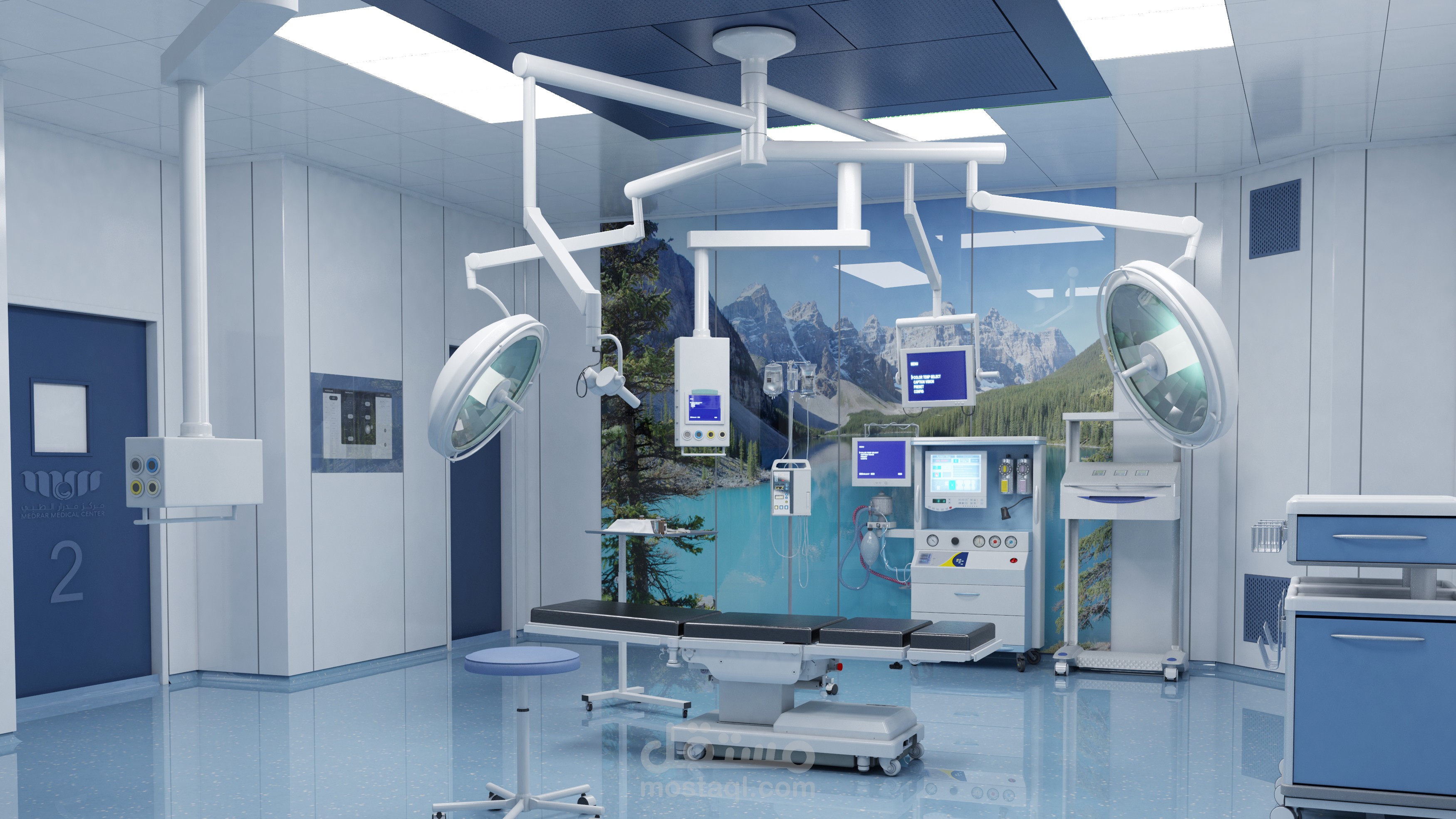 تصميم غرفة عمليات