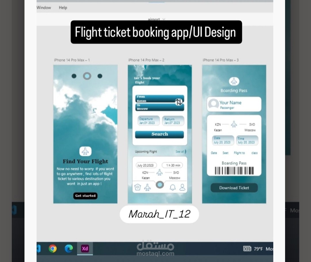 Flight ticket booking app