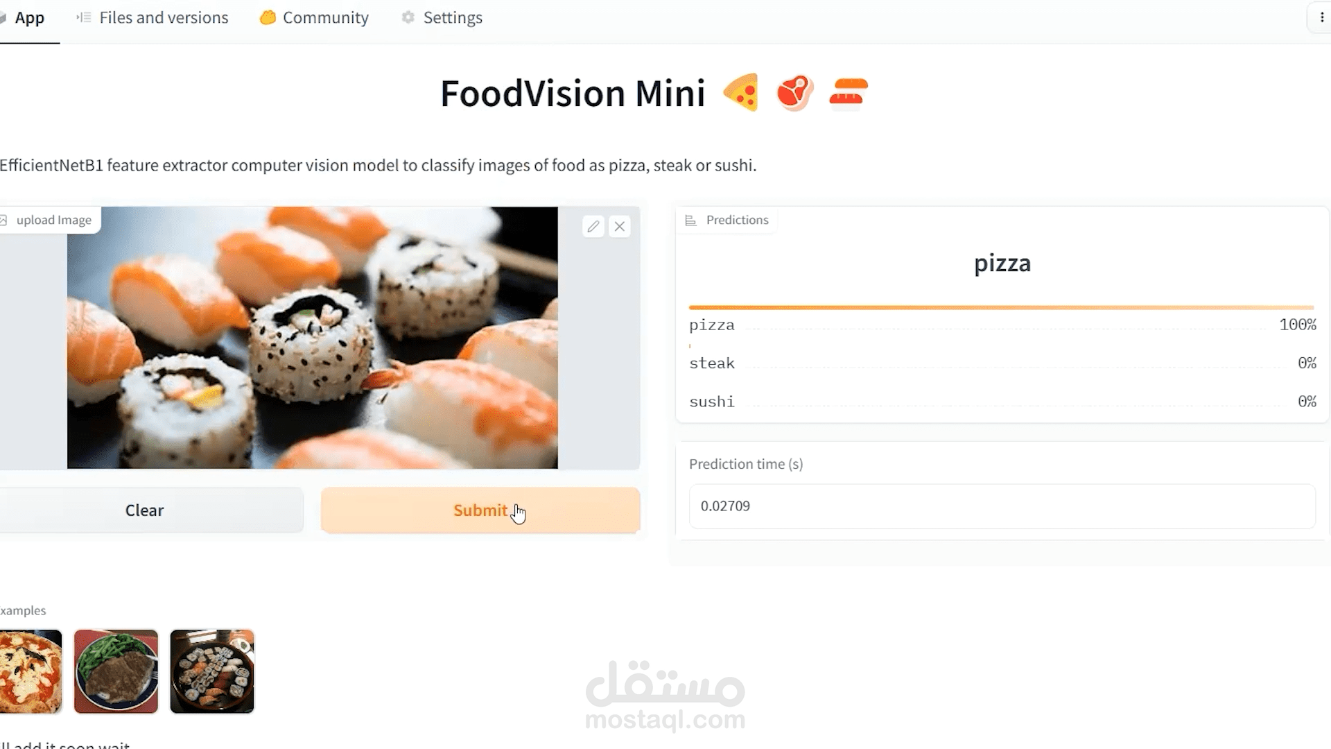 مشروع Food-Vision للتعلم العميق