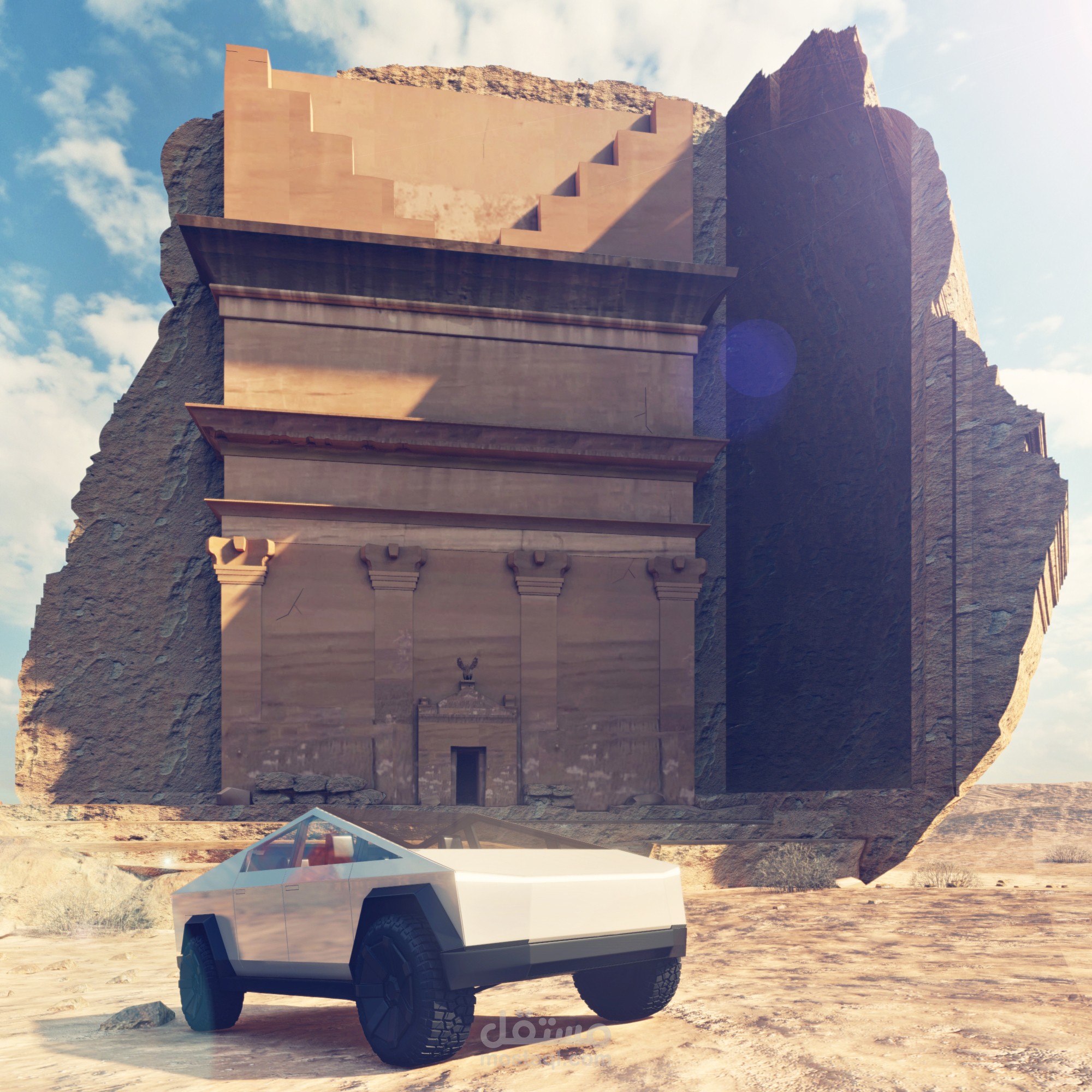 Tesla Cybertruck -  مَدَائِن صَالِح