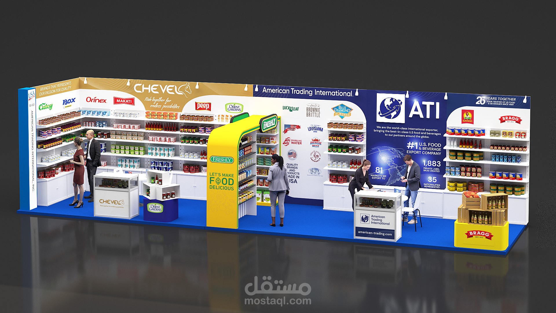 ATI 2023 - Exhibition stand design for a food company