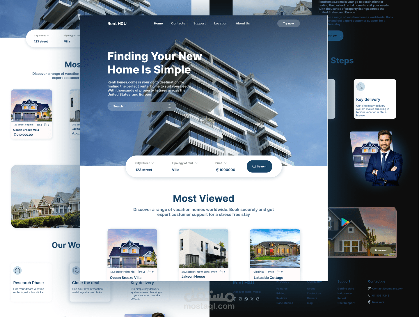 Real-Estate Landing Page | UI Design