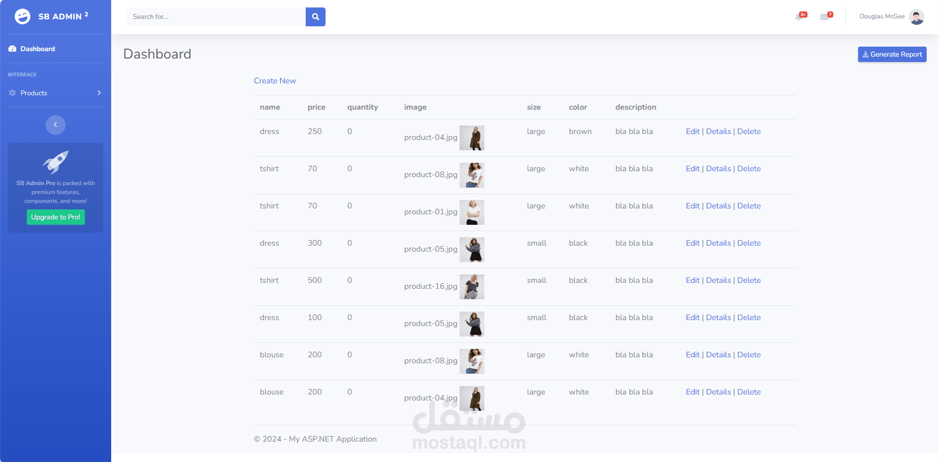 تصميم وحدة تحكم Dashboard احترافية لإدارة متجر إلكتروني