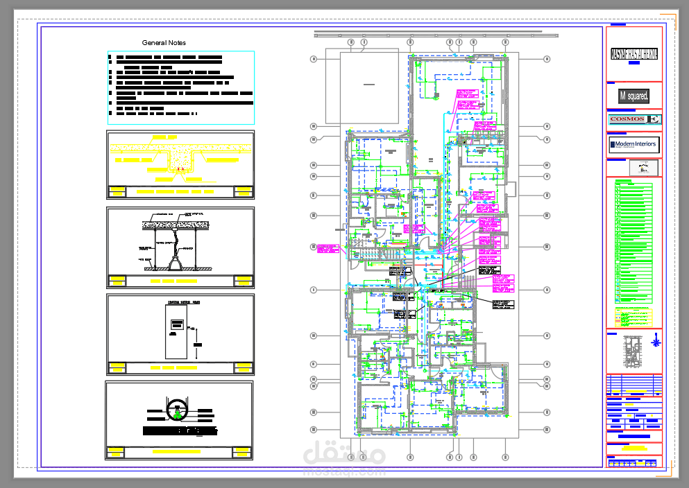 Conducting shop drawing for Villas in Egypt with all details needed