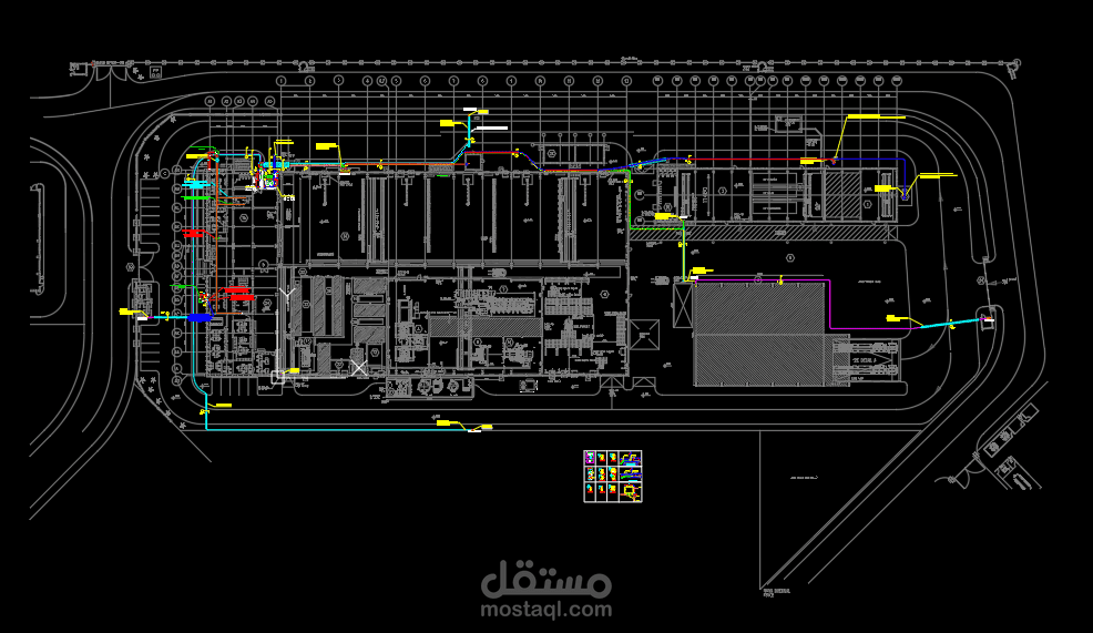 Electrical shop drawing for Infrastructure for factory in Egypt