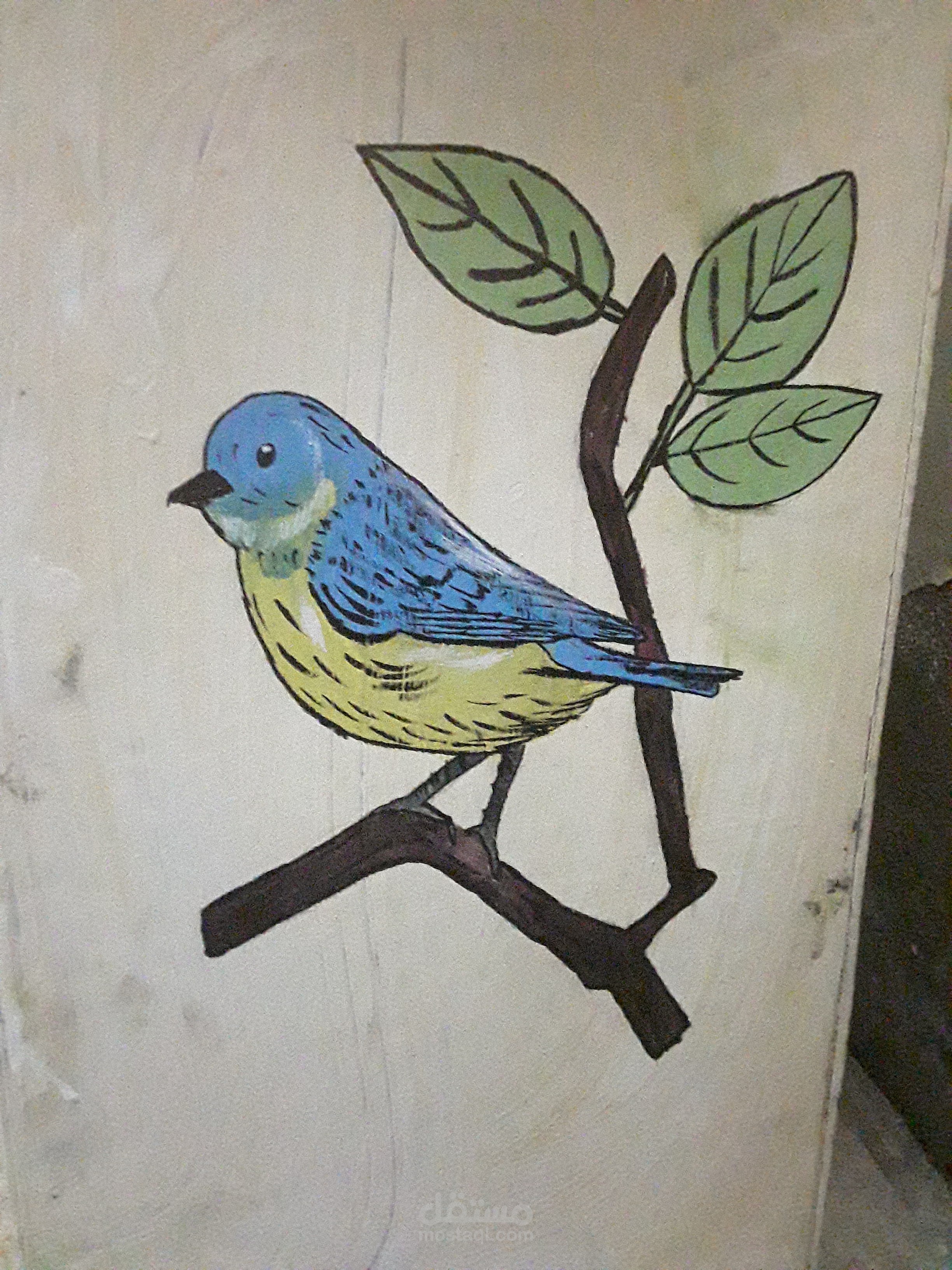 رسم علي الجدران