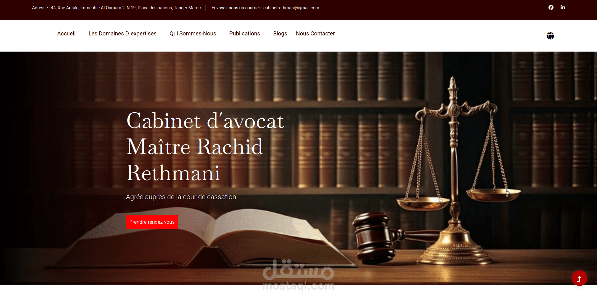 Bilingual Law Firm Website with Admin CMS (Laravel + Filament)