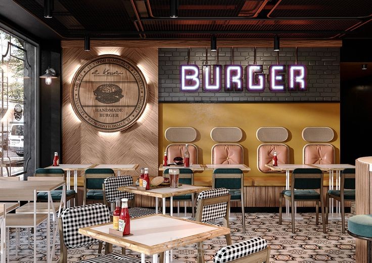 Burger station restaurant