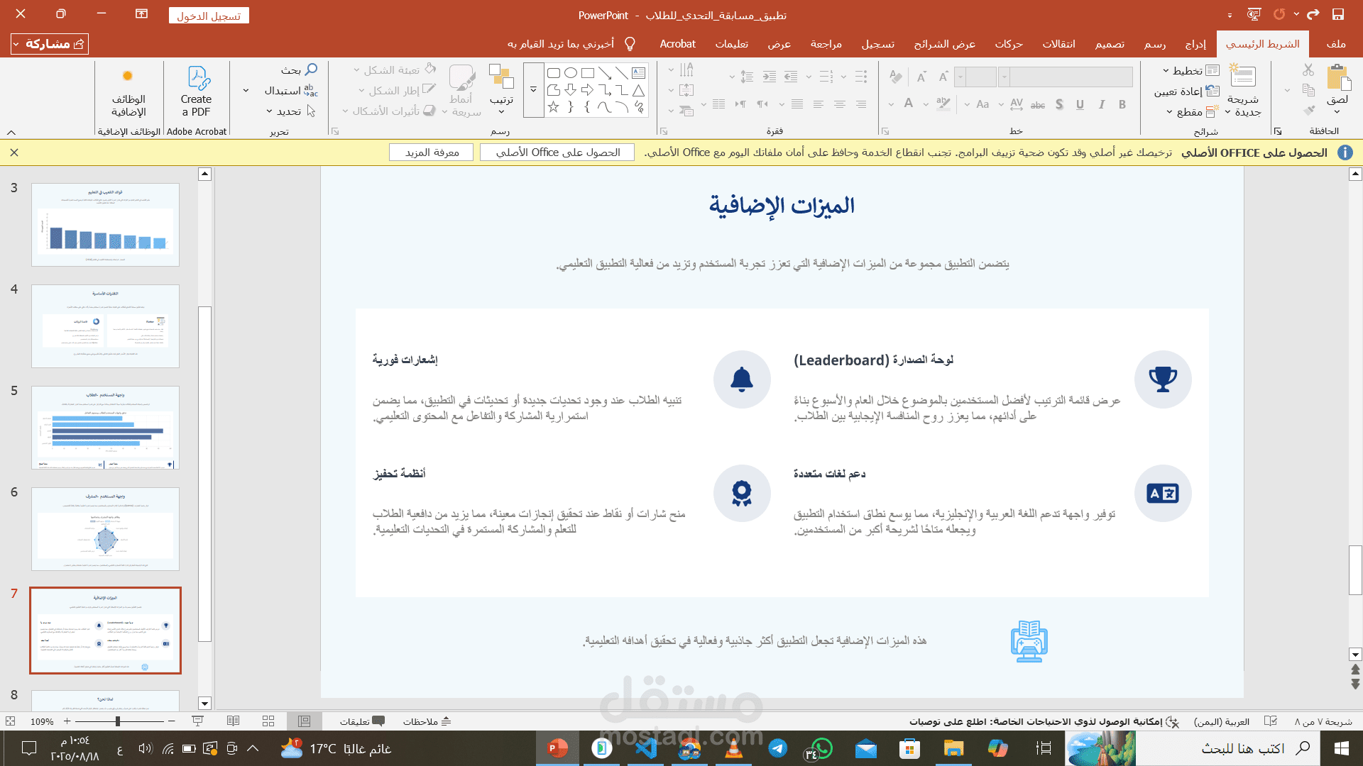 بوربوينت,مشروع تقديمي