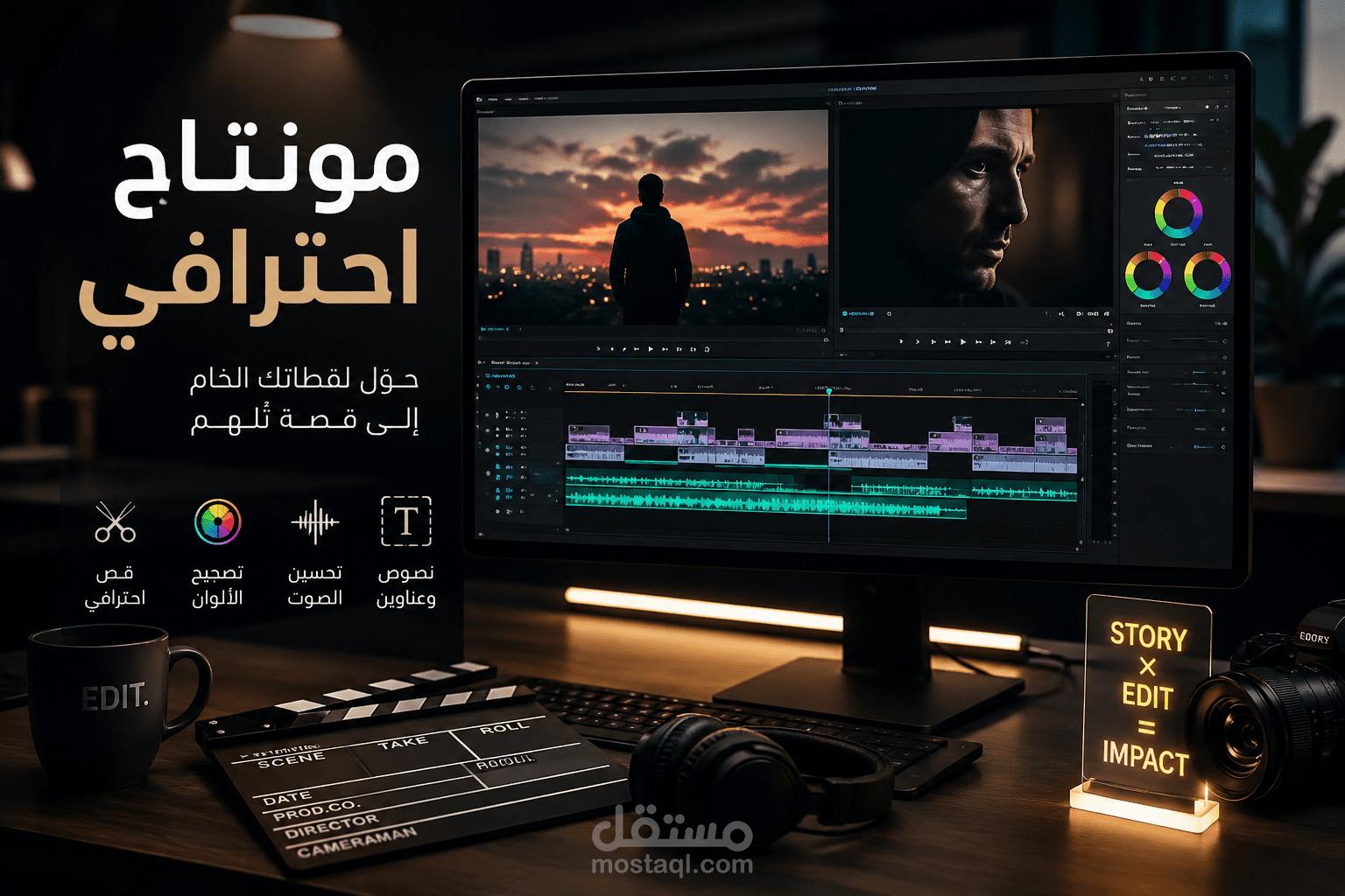 مونتاج فيديوهات احترافي