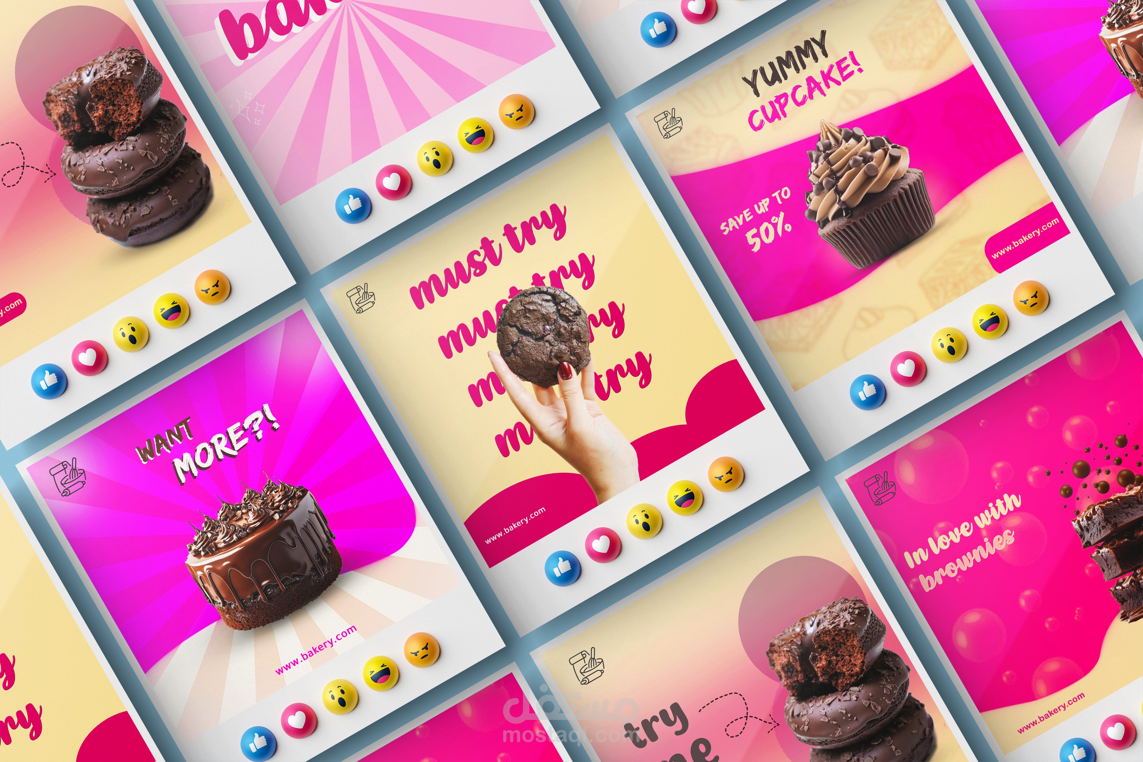 bakery social media design