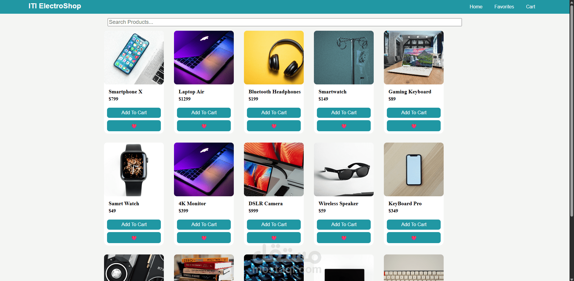 ITI ElectroShope – E-Commerce Website