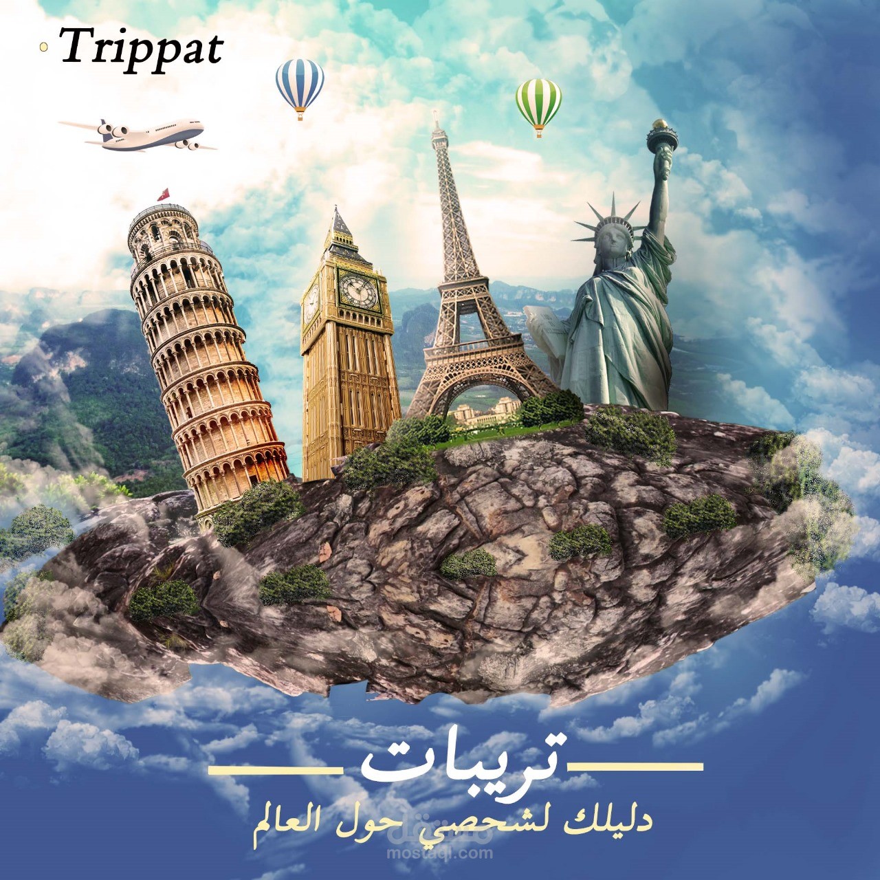 تصميم بيوصل فكره السفر