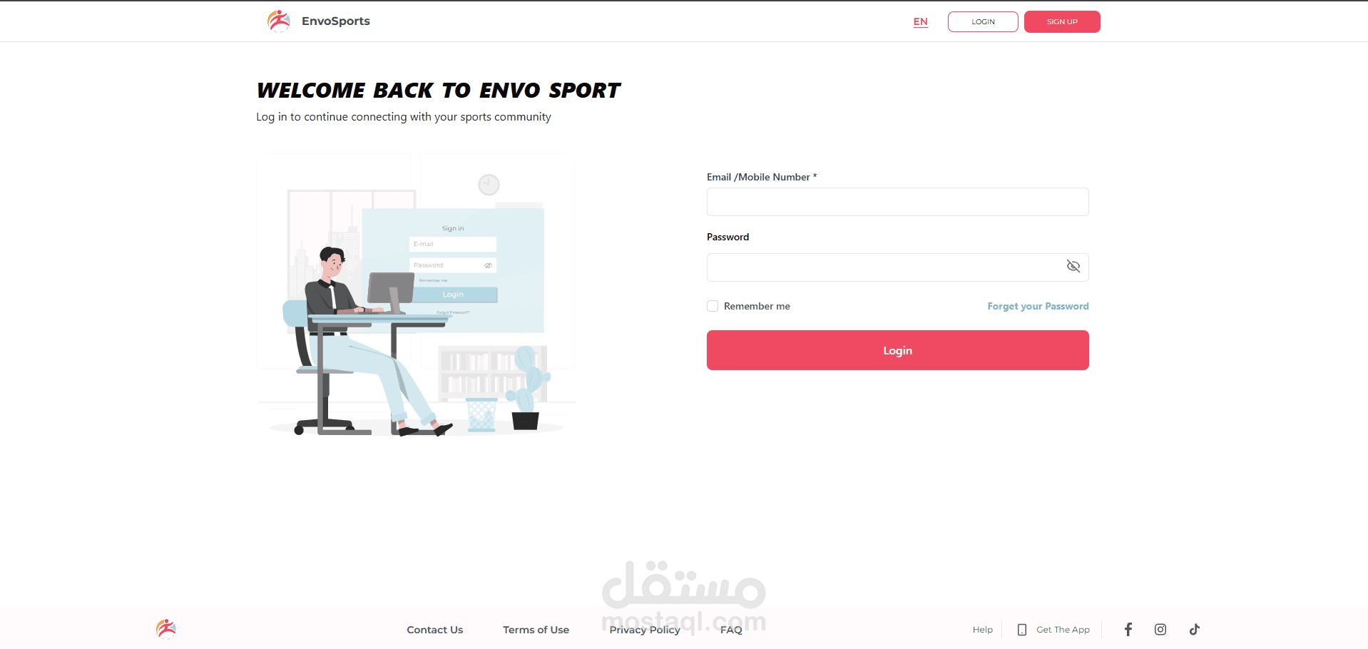 EnvoSports  - Online Social Platform