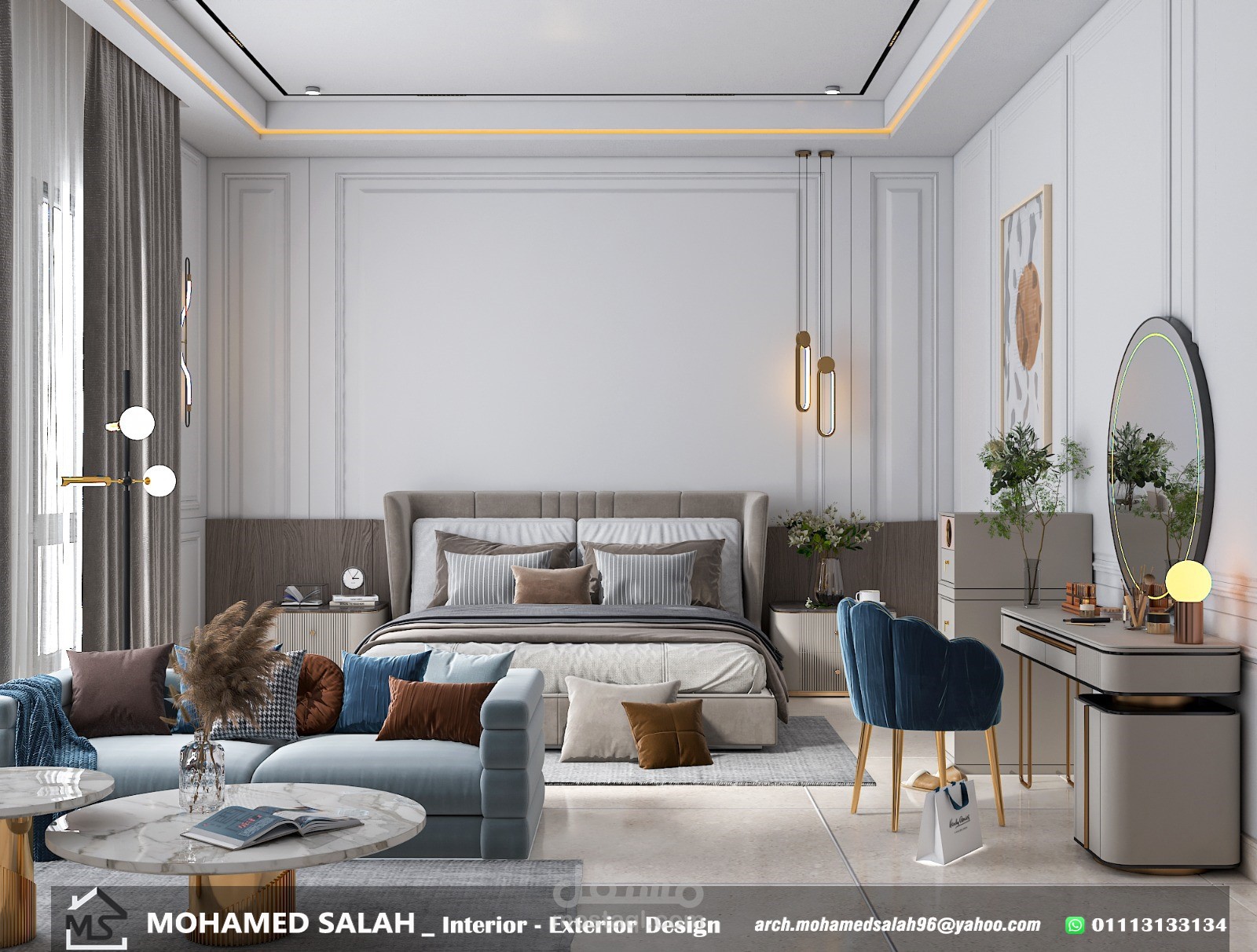 تصميم غرفة نوم بالسعودية