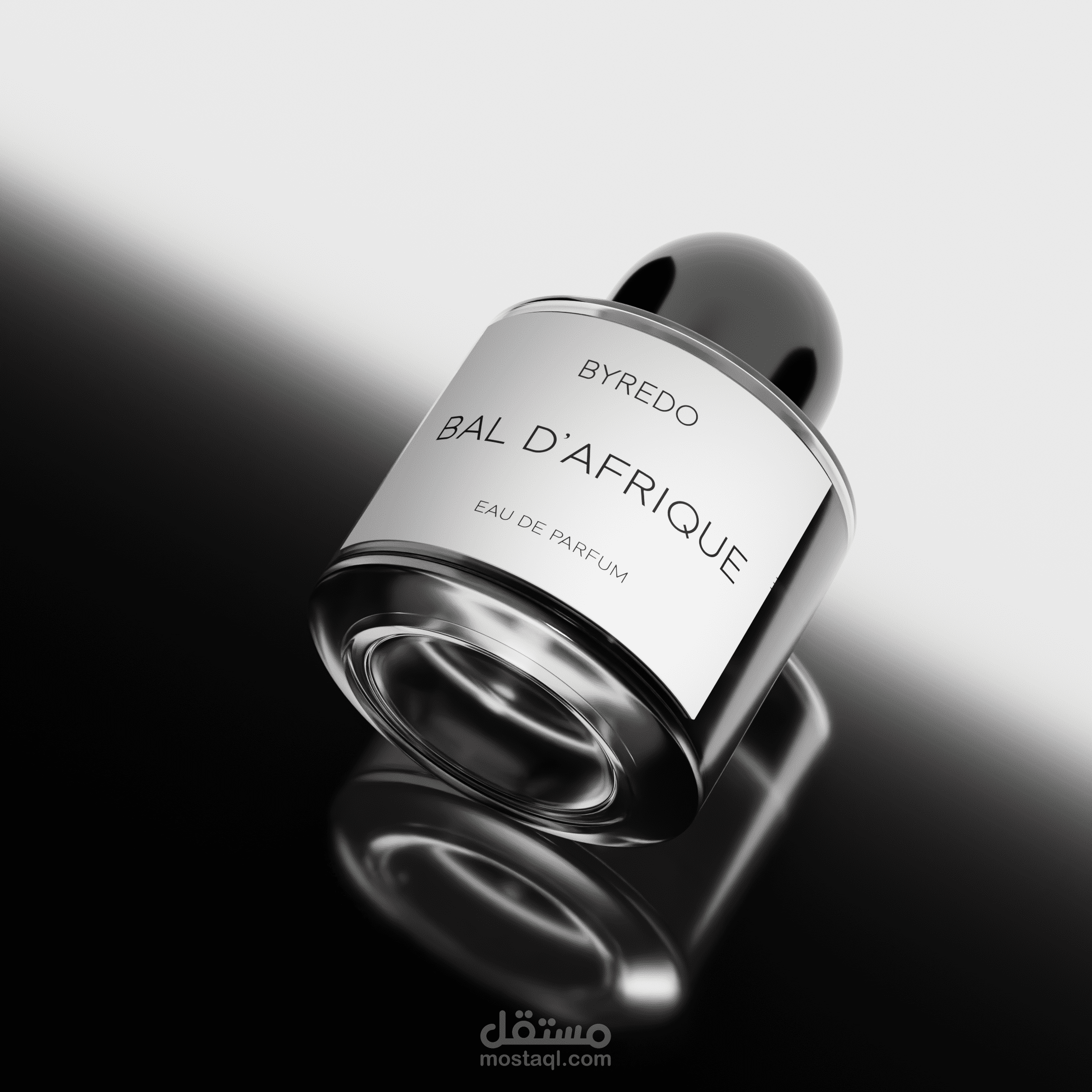 تصميم احترافي لزجاجة عطر باستخدام التصيير ثلاثي الأبعاد (3D Rendering)