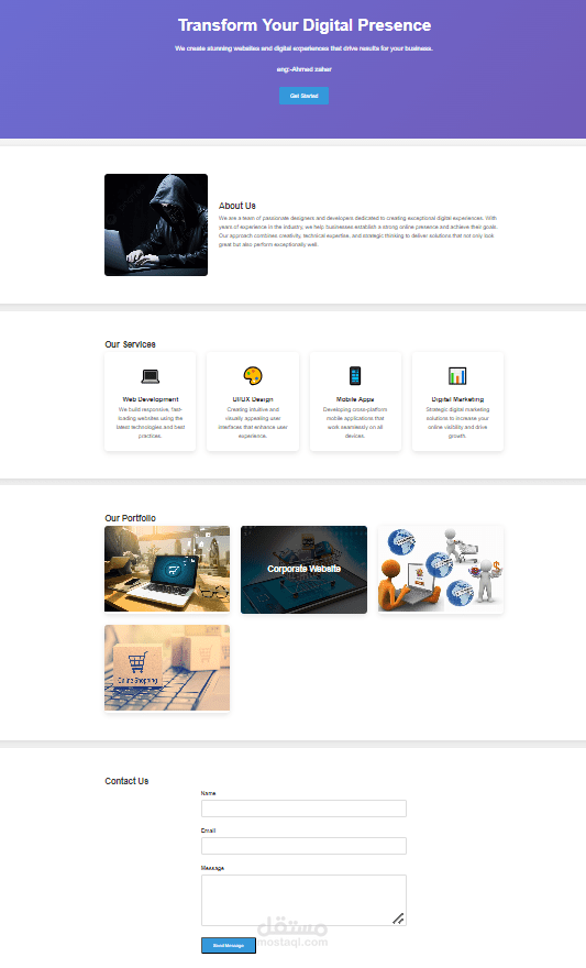 Front-End Web Developer (HTML & CSS)