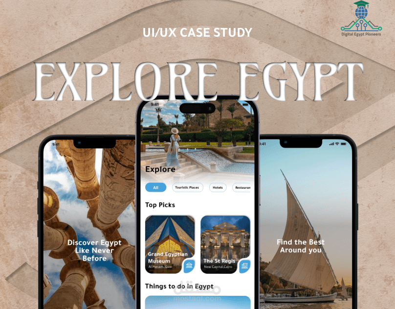 Explore Egypt Mobile App Design