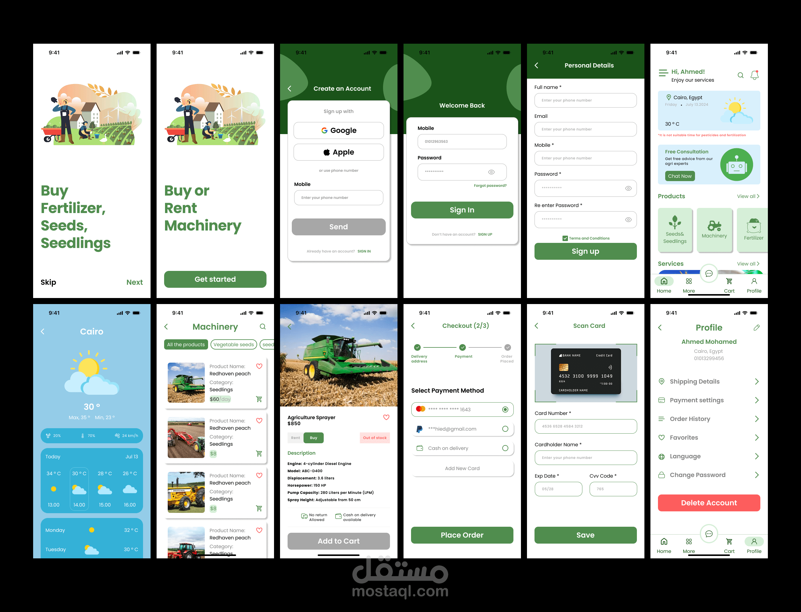 Agriculture App Design