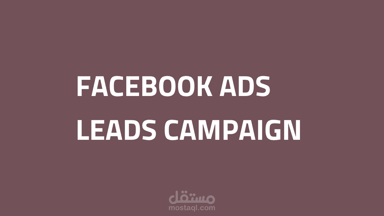 حملة Lead Generation عبر Meta لشركة للشحن والتخزين فى مصر
