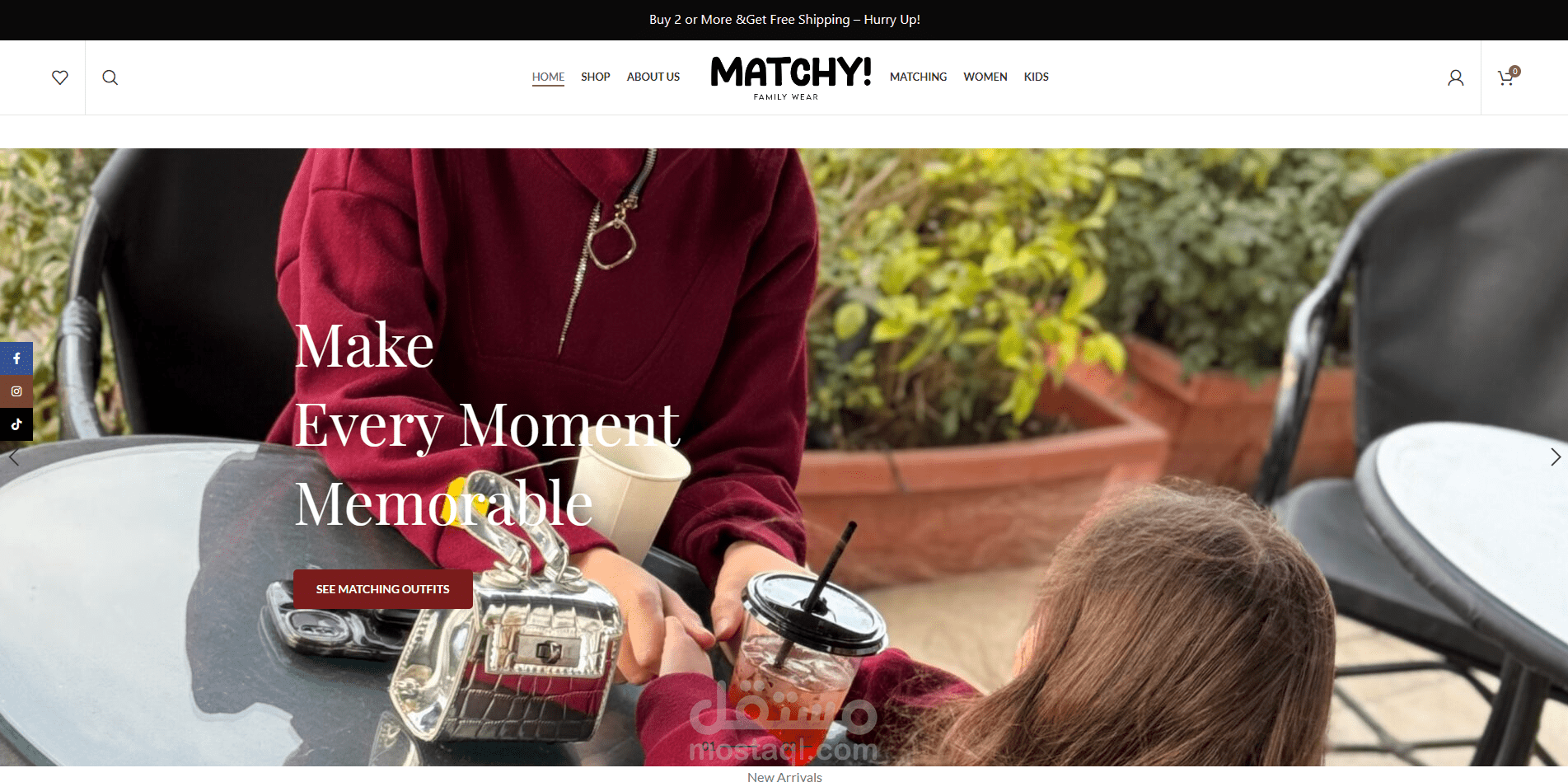 MatchyFamilyWear – Online Clothing Store (Egypt) | WordPress