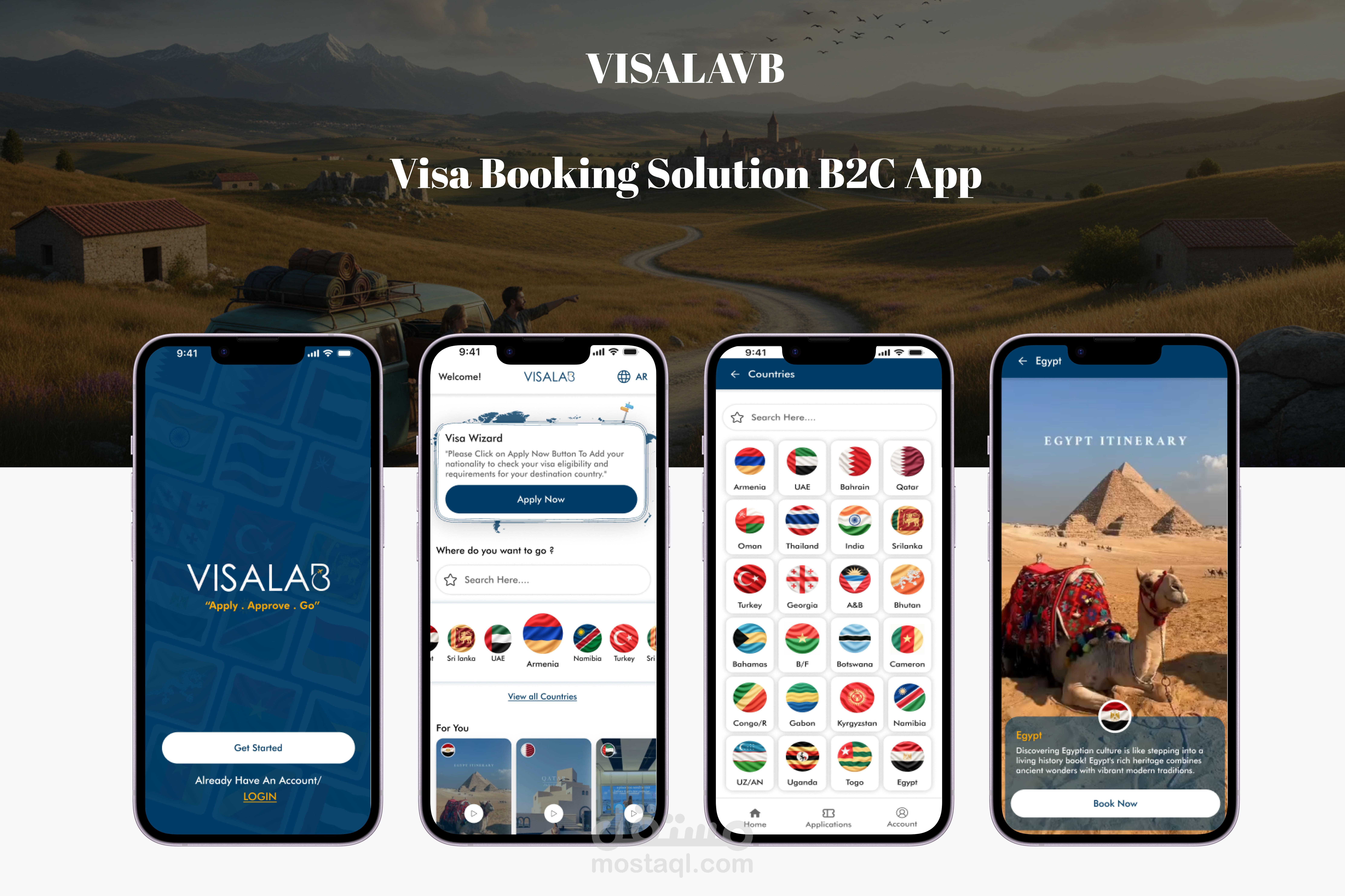 Visa Booking Solution B2C Mobile Application
