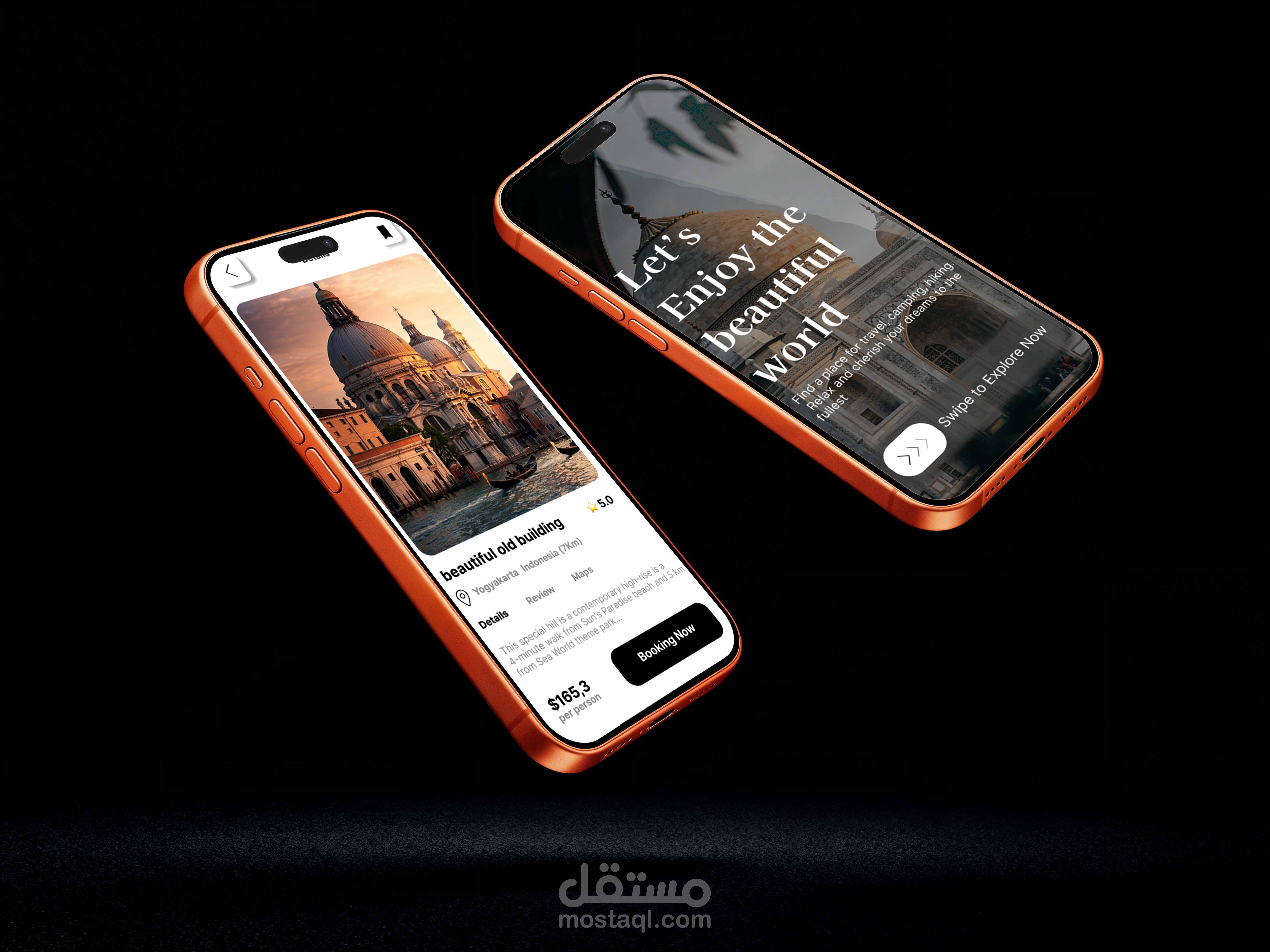 Modern Tourism App UI/UX Design ✅