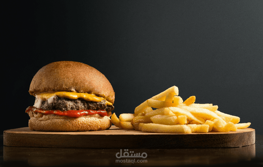 Burger advertisement