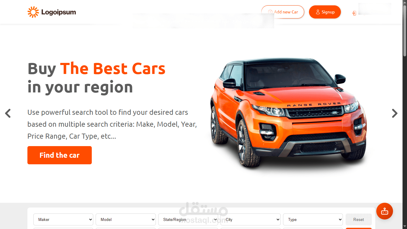 Full-Stack Car Marketplace Application
