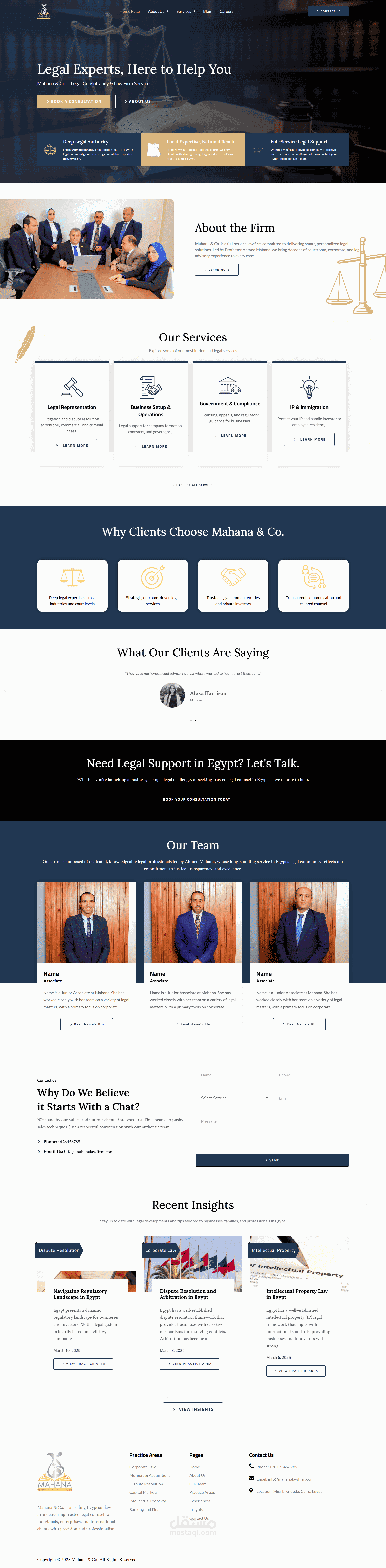 Mahana law firm website