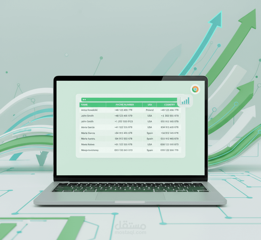 ادخال بيانات إضافة لتسهيل تنظيم بيانات عملائك