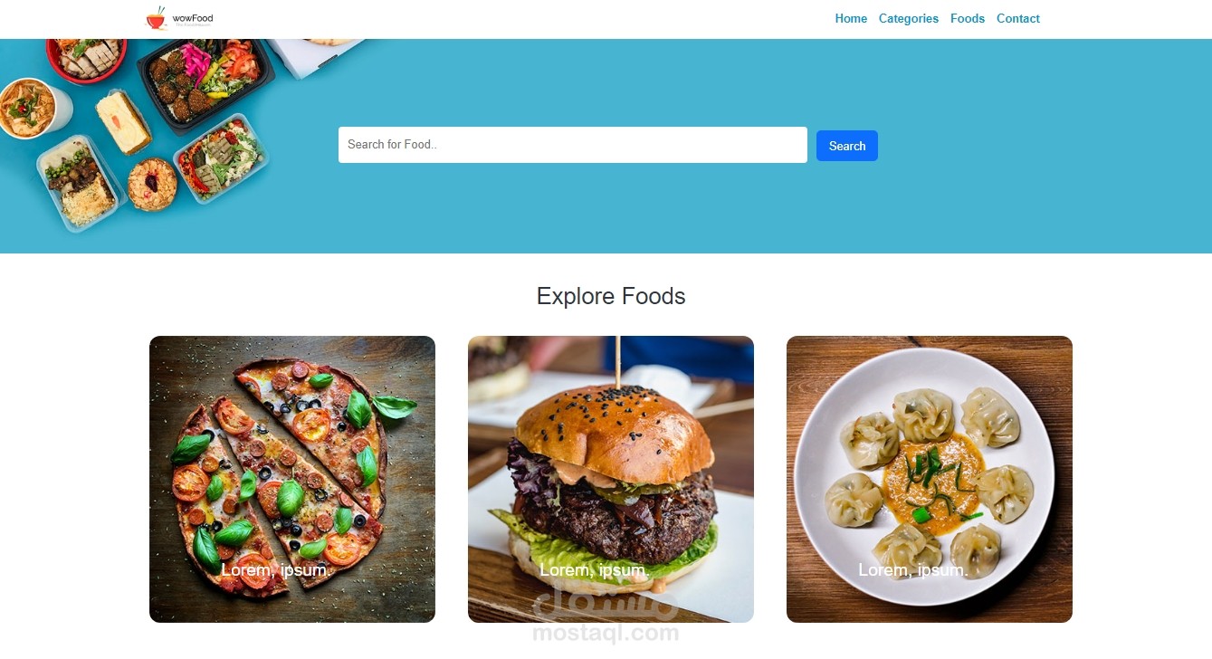 food ordering website