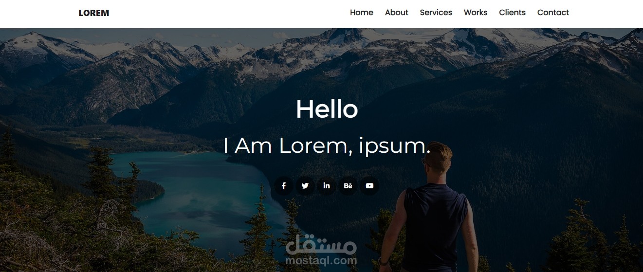 land page personal website
