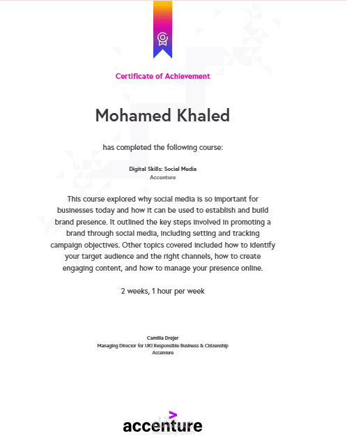 Degree from Accenture University