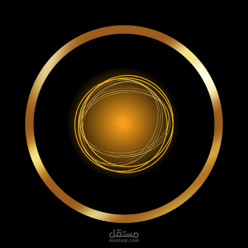 تصميم رقمي يحتوي على دوائربأسلوب فني ملون وحديث، مناسب للبوستات أو الرسومات الرقمية