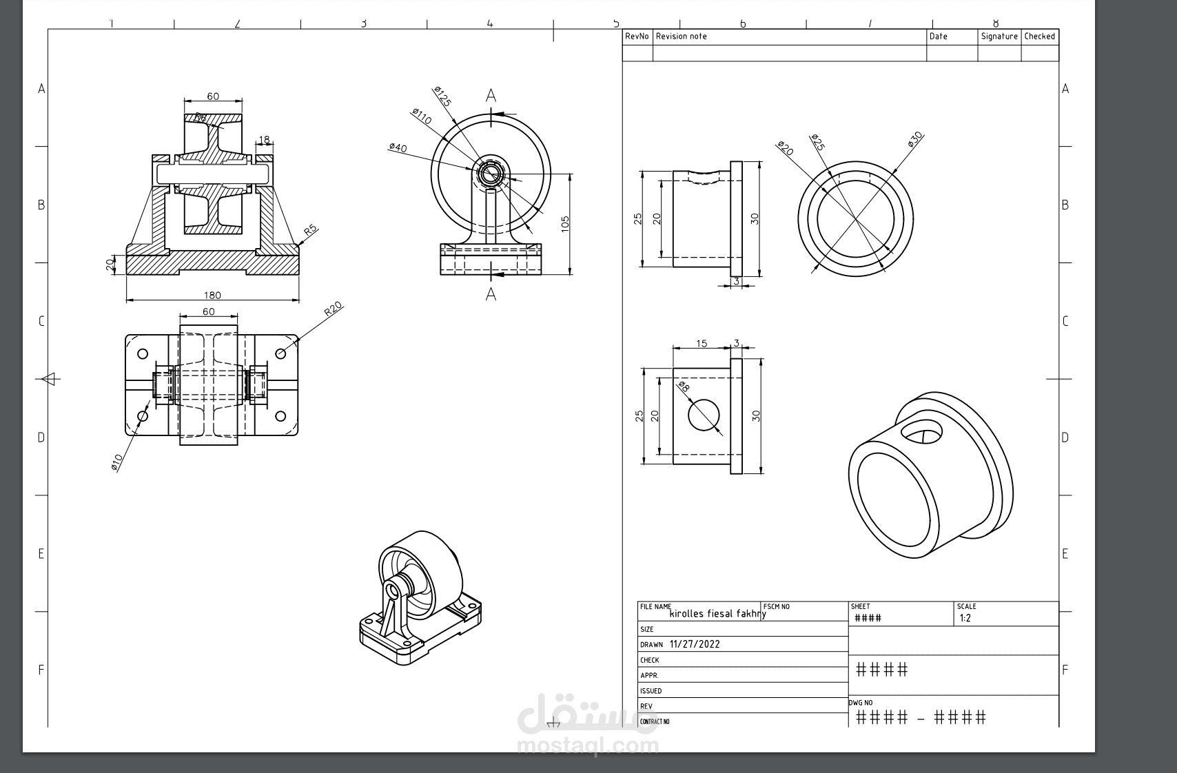 autocad 3d drawing