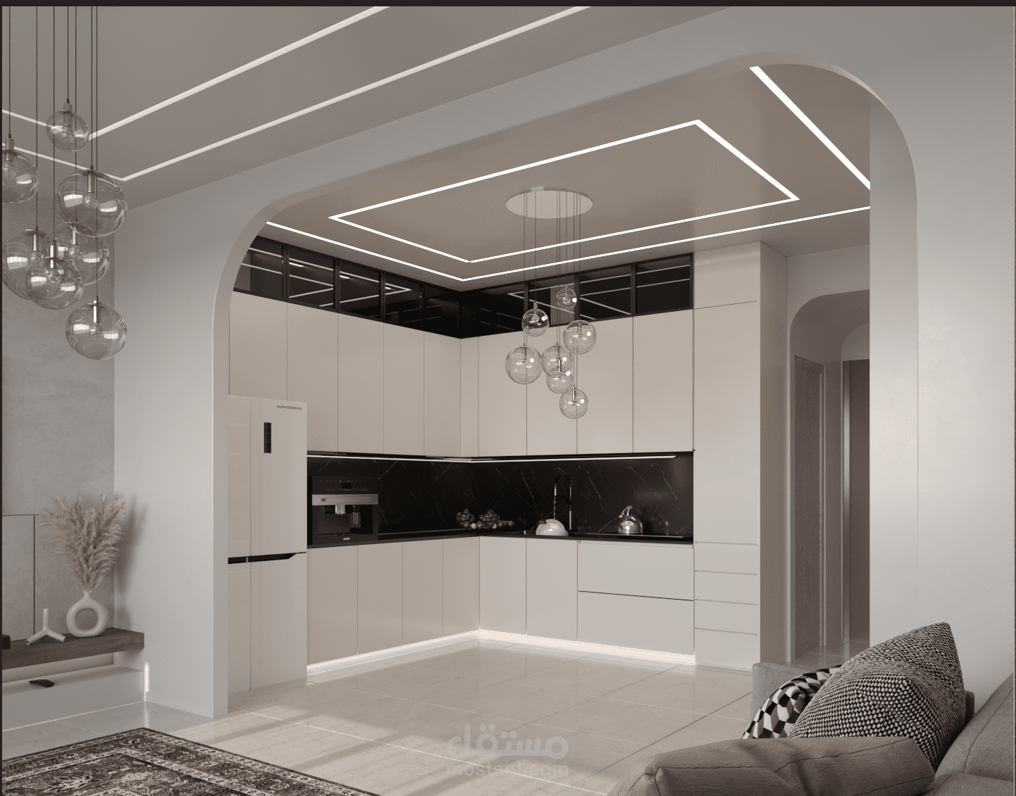 Interior renovation of the apartment with an area of 80 meters