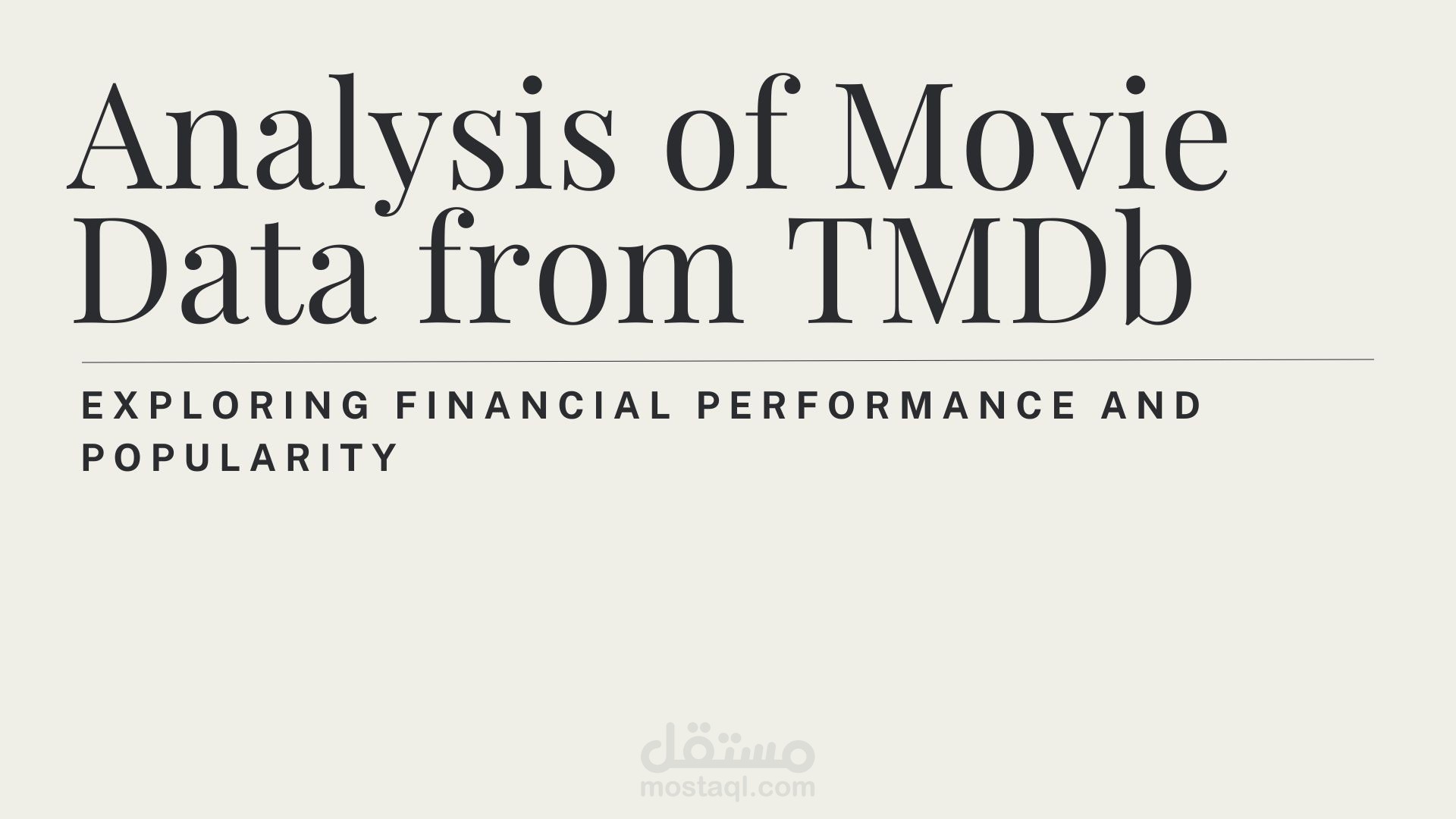 Analysis of Movie  Data from TMDb