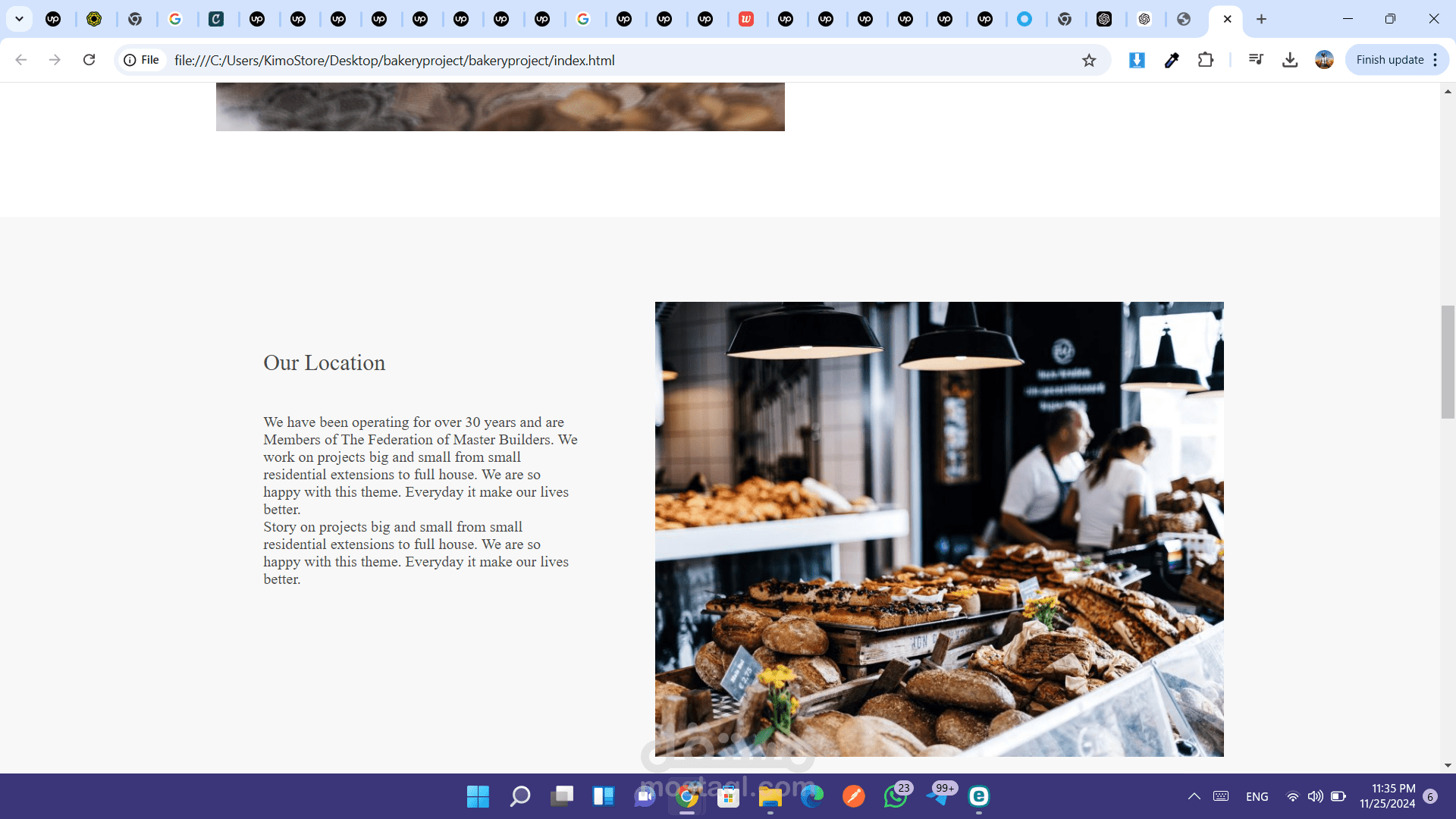 Bakery Project