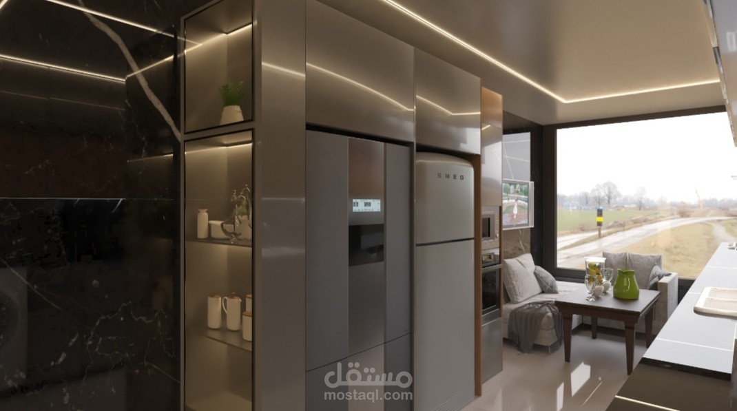 تصميم مطبخ ثلاثي الأبعاد