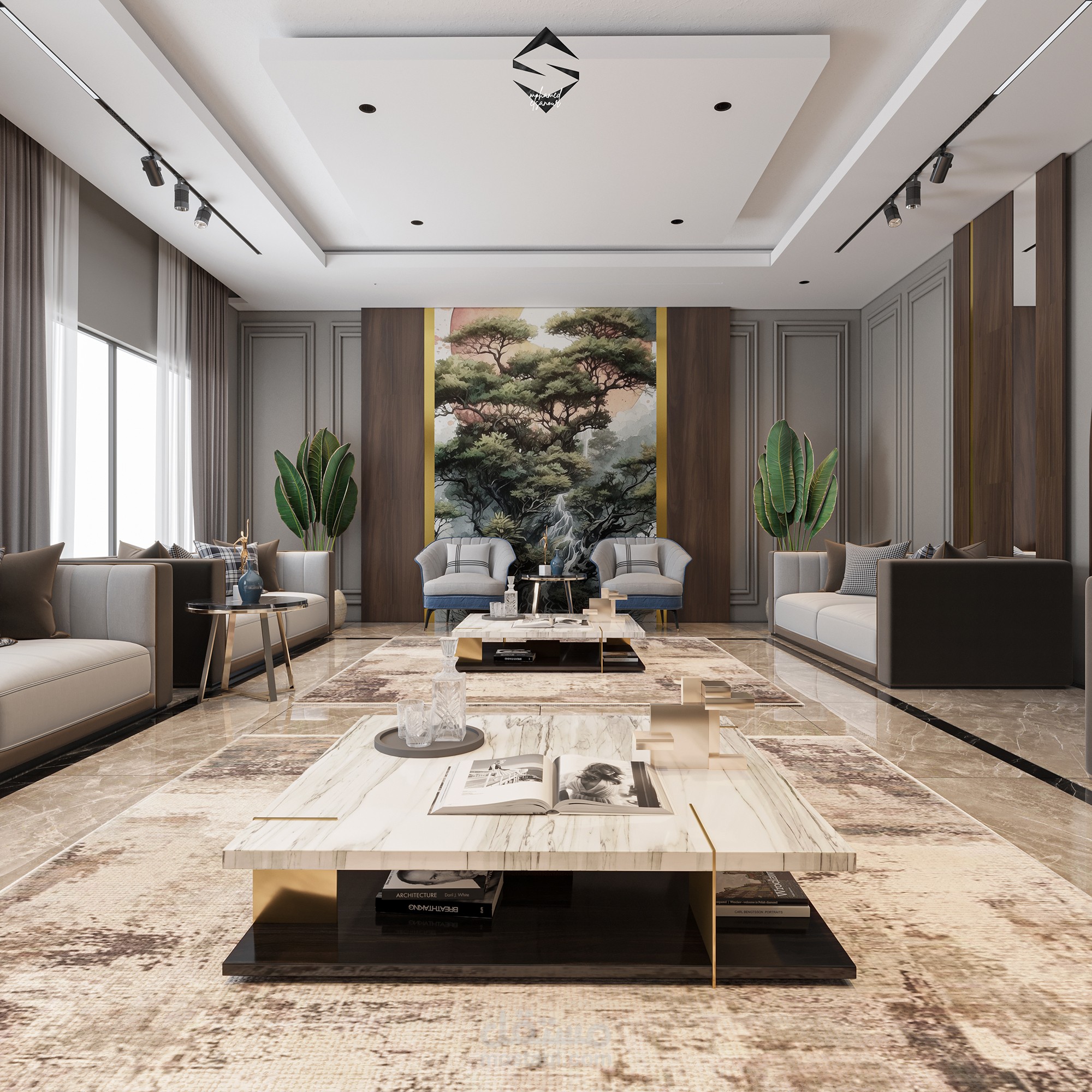 تصميم داخلي لديوانية