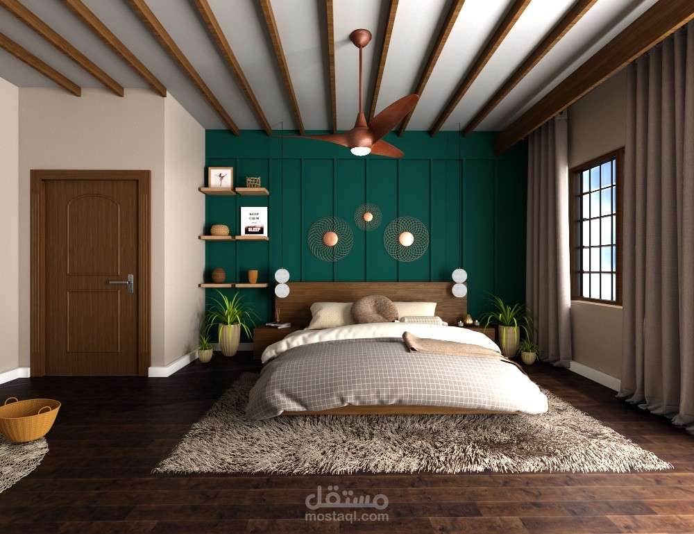 تصميم غرفة نوم رئيسية ب ستايل اسباني