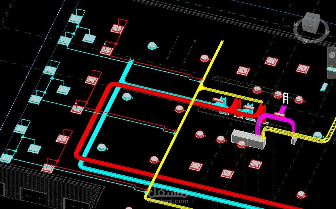 Electrical distribution using revit